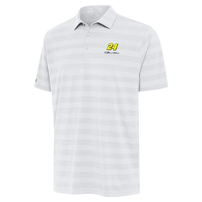 Men's Antigua White Jeff Gordon Tunnel Polo