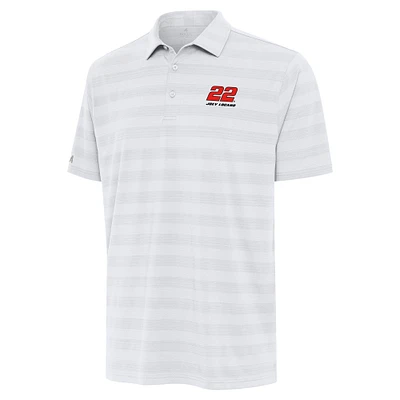 Men's Antigua  White Joey Logano Tunnel Polo