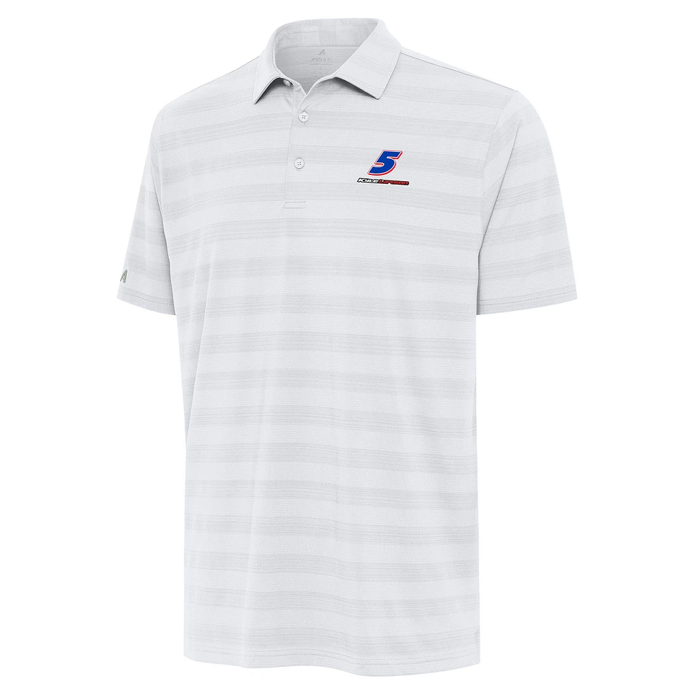 Men's Antigua White Kyle Larson Tunnel Polo