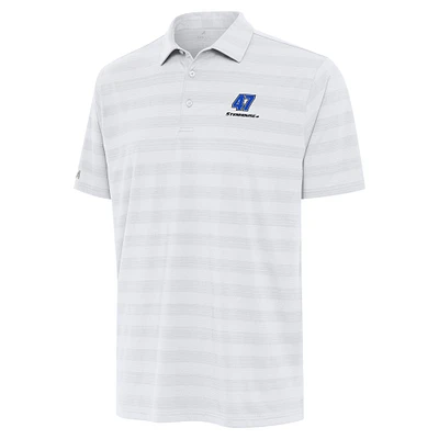 Men's Antigua White Ricky Stenhouse Jr. Tunnel Polo