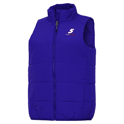 Women's Antigua Royal Kyle Larson Experience Full-Zip Vest