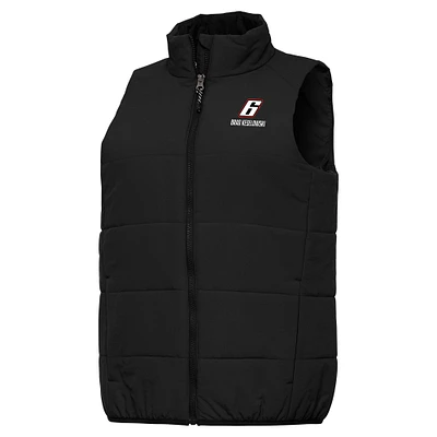 Women's Antigua Black Brad Keselowski Experience Full-Zip Vest