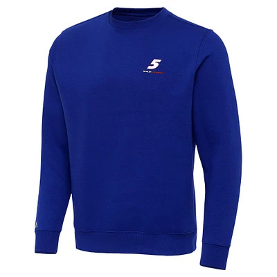 Men's Antigua Royal Kyle Larson Victory Pullover Sweatshirt