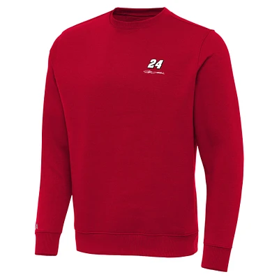Men's Antigua Red Jeff Gordon Victory Pullover Sweatshirt