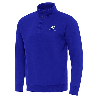 Men's Antigua Royal Ricky Stenhouse Jr. Victory Quarter-Zip Sweatshirt