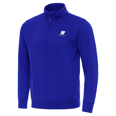 Men's Antigua Royal Chase Elliott Victory Quarter-Zip Sweatshirt