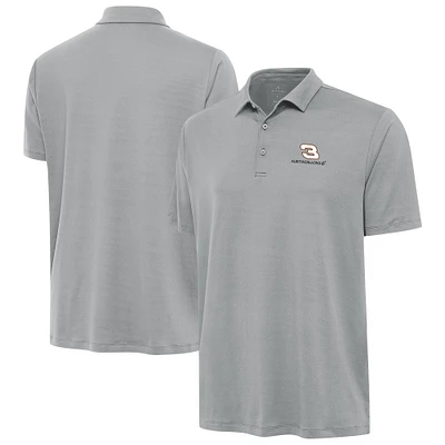 Men's Antigua Gray Austin Dillon Reprocess Polo