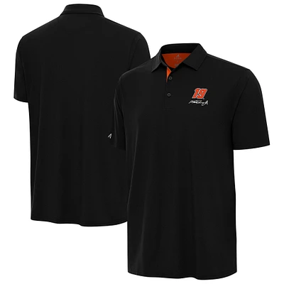 Men's Antigua Black Martin Truex Jr Era Polo
