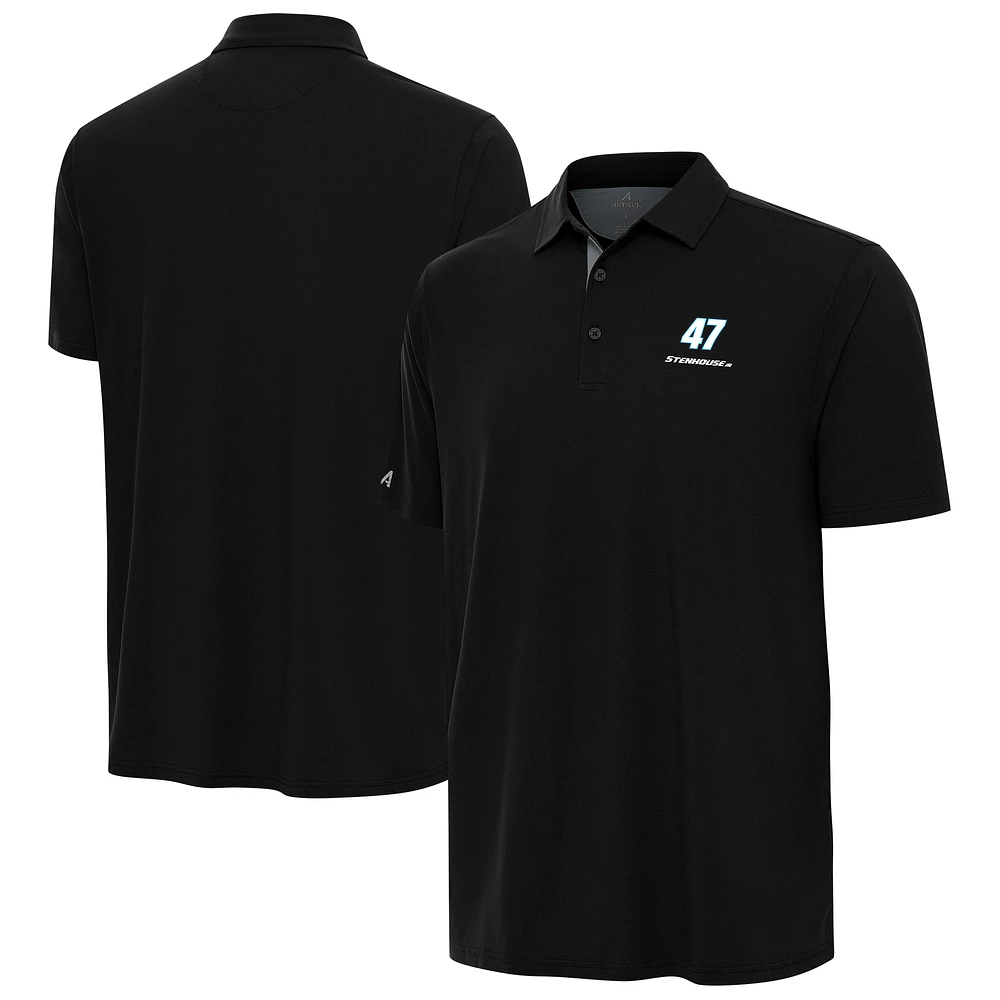 Men's Antigua Heather Gray Ricky Stenhouse Jr. Era Polo