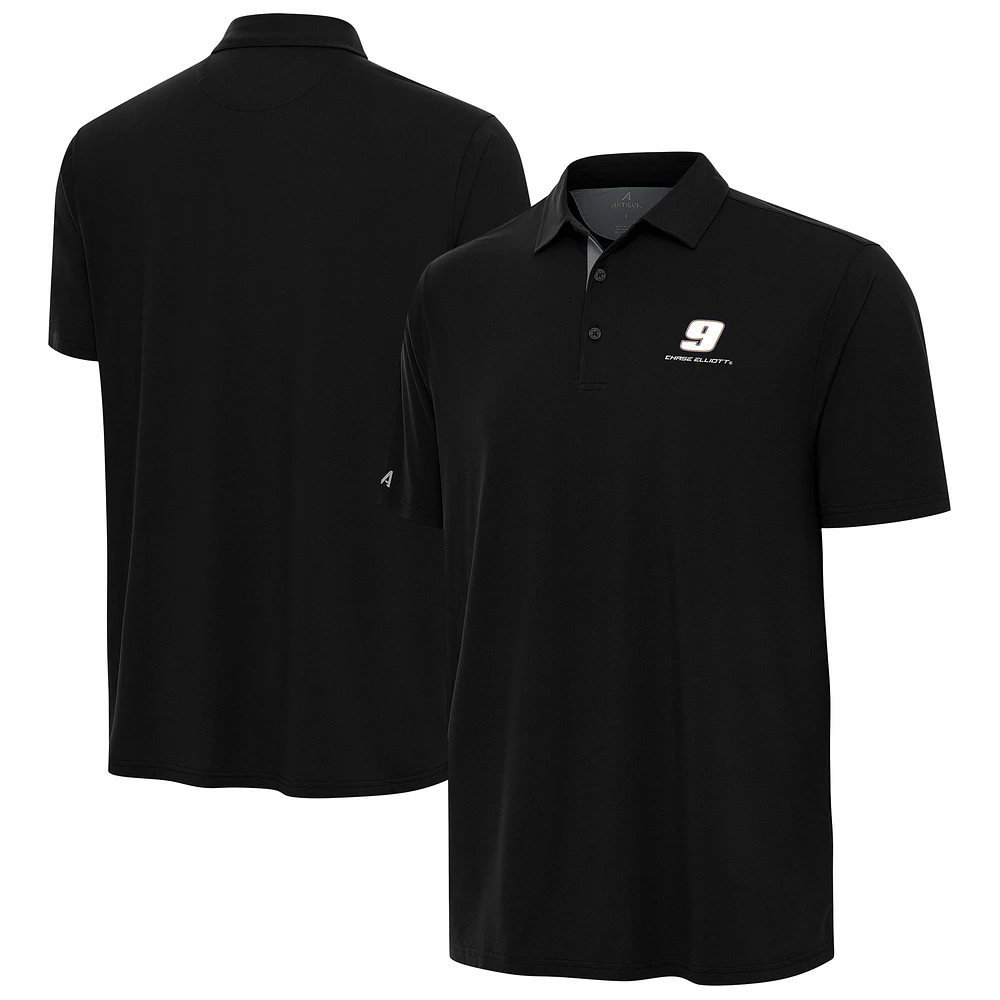 Men's Antigua Heather Gray Chase Elliott Era Polo