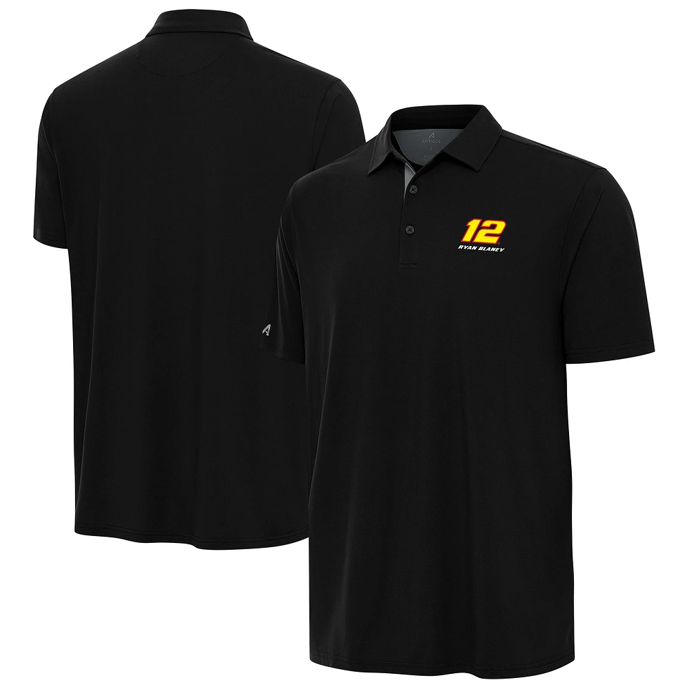 Men's Antigua Heather Gray Ryan Blaney Era Polo
