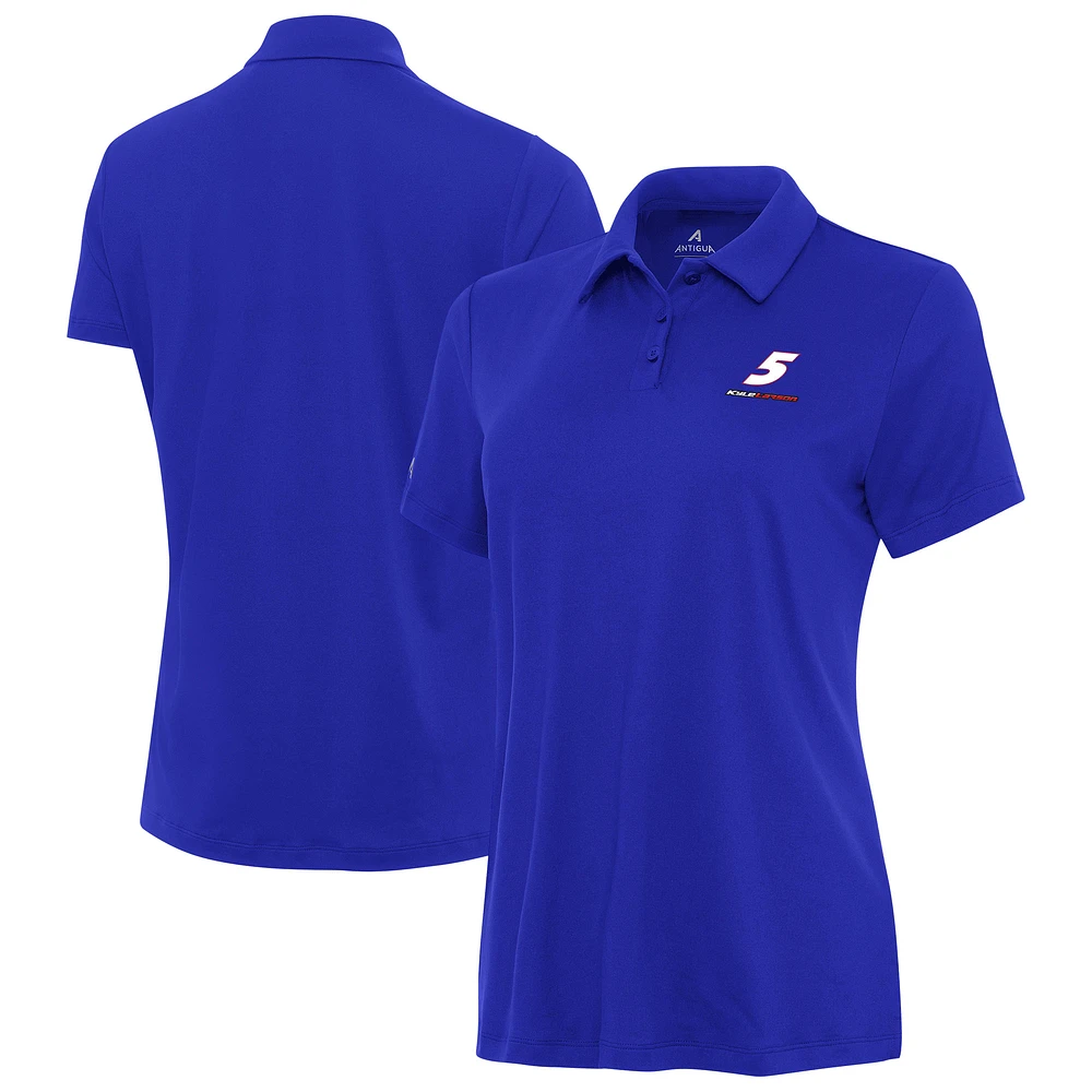 Women's Antigua Royal Kyle Larson Reprocess Polo
