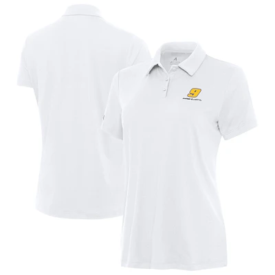 Women's Antigua White Chase Elliott Reprocess Polo
