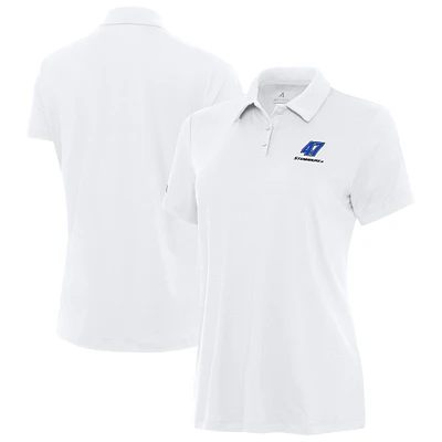 Women's Antigua White Ricky Stenhouse Jr. Reprocess Polo