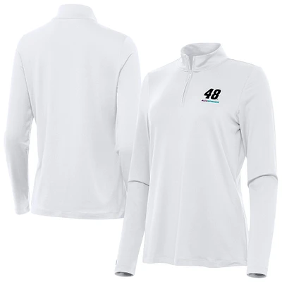 Women's Antigua Alex Bowman Reprocess Quarter-Zip Pullover Top