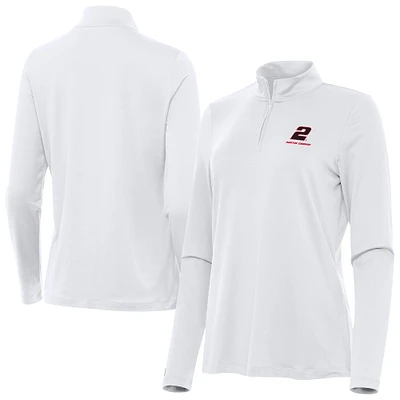 Women's Antigua Austin Cindric Reprocess Quarter-Zip Pullover Top