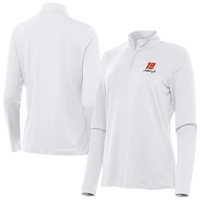 Women's Antigua Martin Truex Jr Reprocess Quarter-Zip Pullover Top