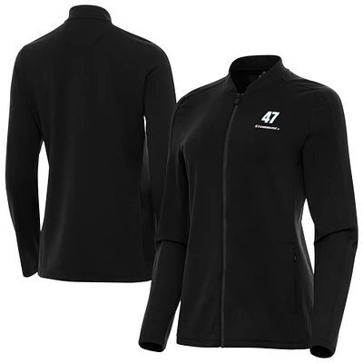 Women's Antigua Black Ricky Stenhouse Jr. Continual Full-Zip Jacket