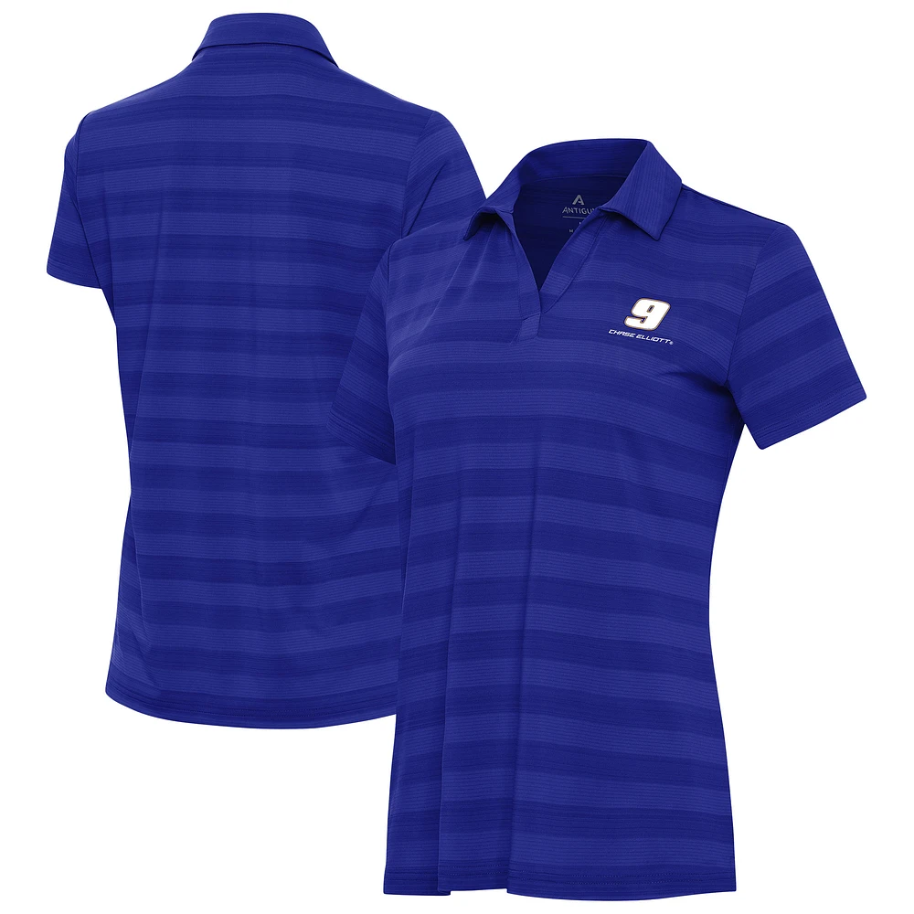 Women's Antigua Royal Chase Elliott Tunnel Polo