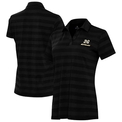 Women's Antigua Black Christopher Bell Tunnel Polo