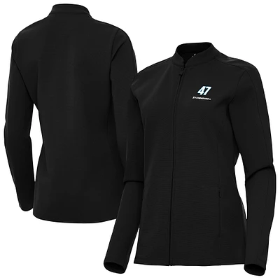 Women's Antigua Black Ricky Stenhouse Jr. Regard Full-Zip Jacket