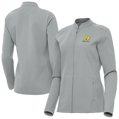 Women's Antigua Gray Jeff Gordon Regard Full-Zip Jacket