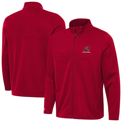 Men's Antigua Red Austin Cindric Links 2 Full-Zip Golf Jacket