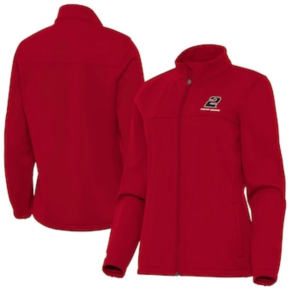 Women's Antigua Red Austin Cindric Links 2 Full-Zip Golf Jacket