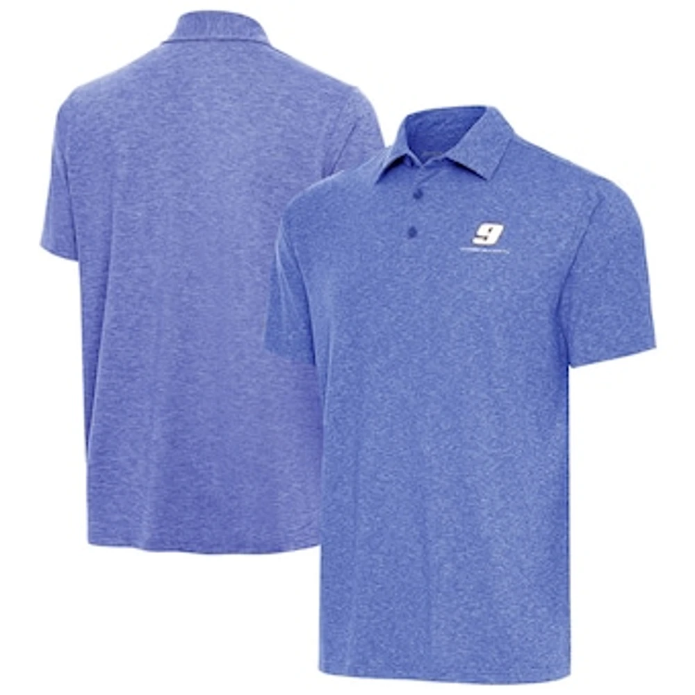 Men's Antigua Heather Royal Chase Elliott Par 3 Big & Tall Polo