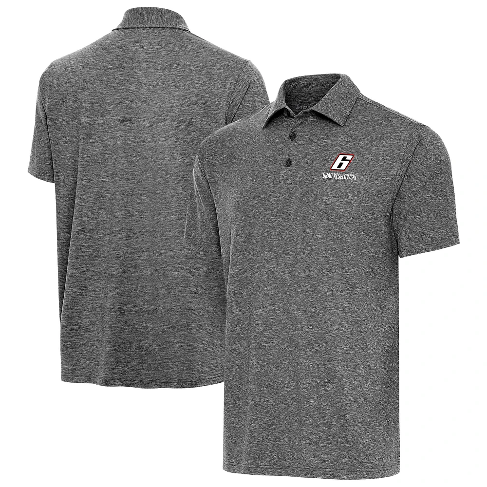 Men's Antigua Heather Brad Keselowski Par 3 Big & Tall Polo