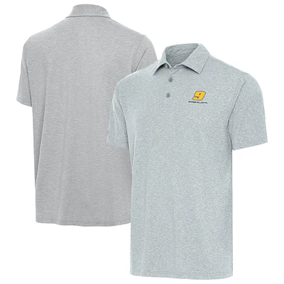 Men's Antigua Heather Gray Chase Elliott Par 3 Big & Tall Polo