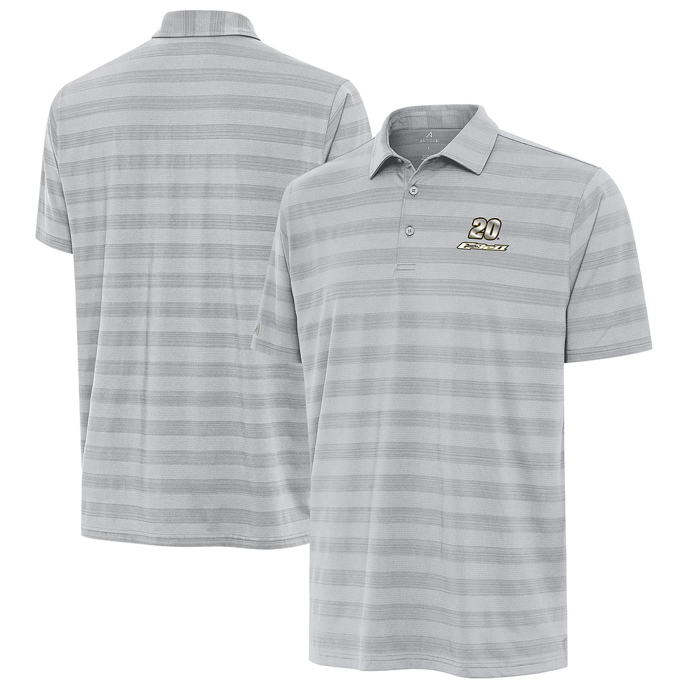 Men's Antigua Gray Christopher Bell Big & Tall Tunnel Polo