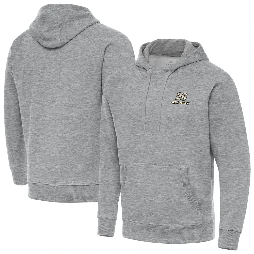 Men's Antigua Heather Gray Christopher Bell Victory Tall Pullover Hoodie