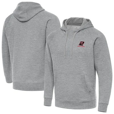 Men's Antigua Heather Gray Austin Cindric Victory Tall Pullover Hoodie