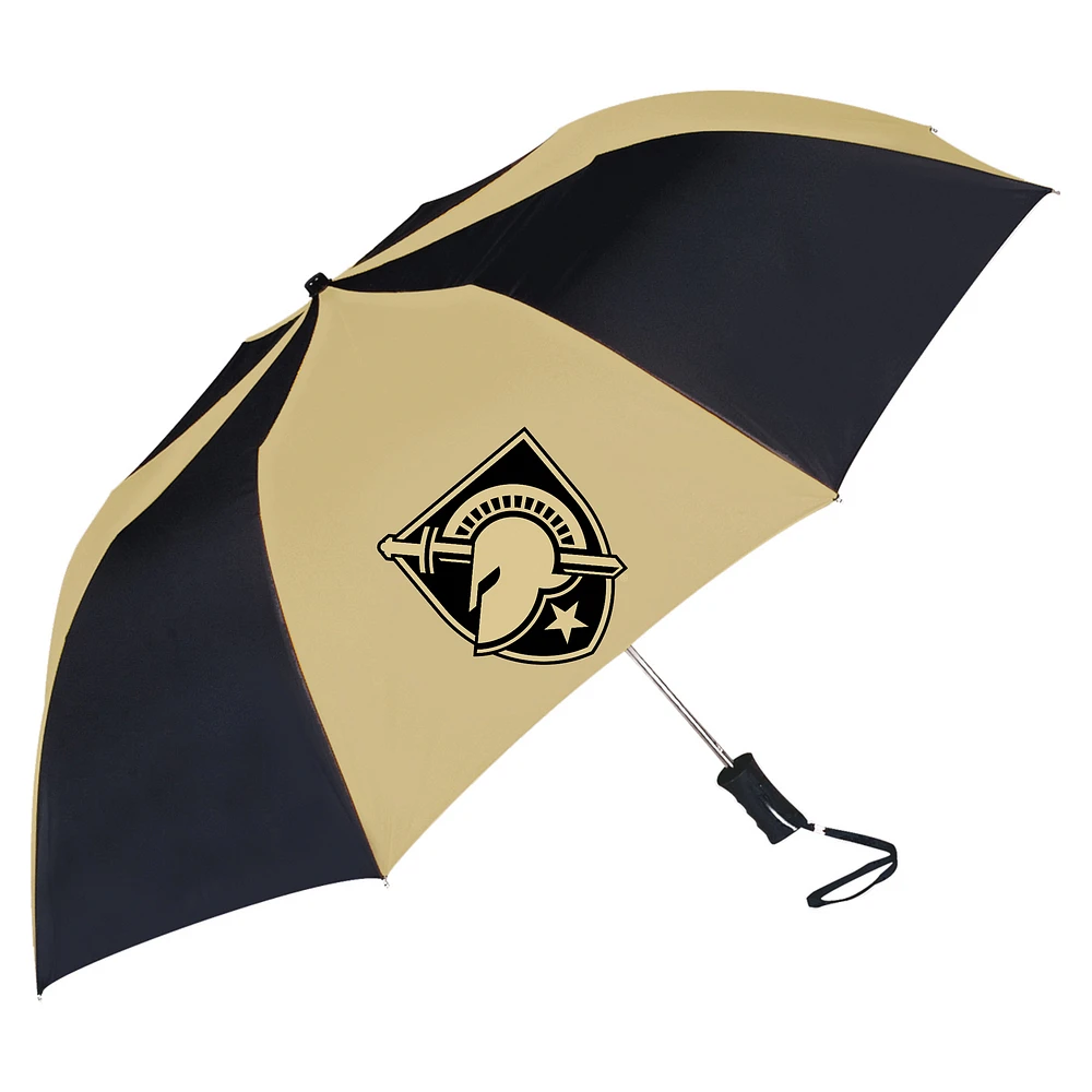 Black/Gold Army Black Knights Two-Tone Auto Open Folding Umbrella