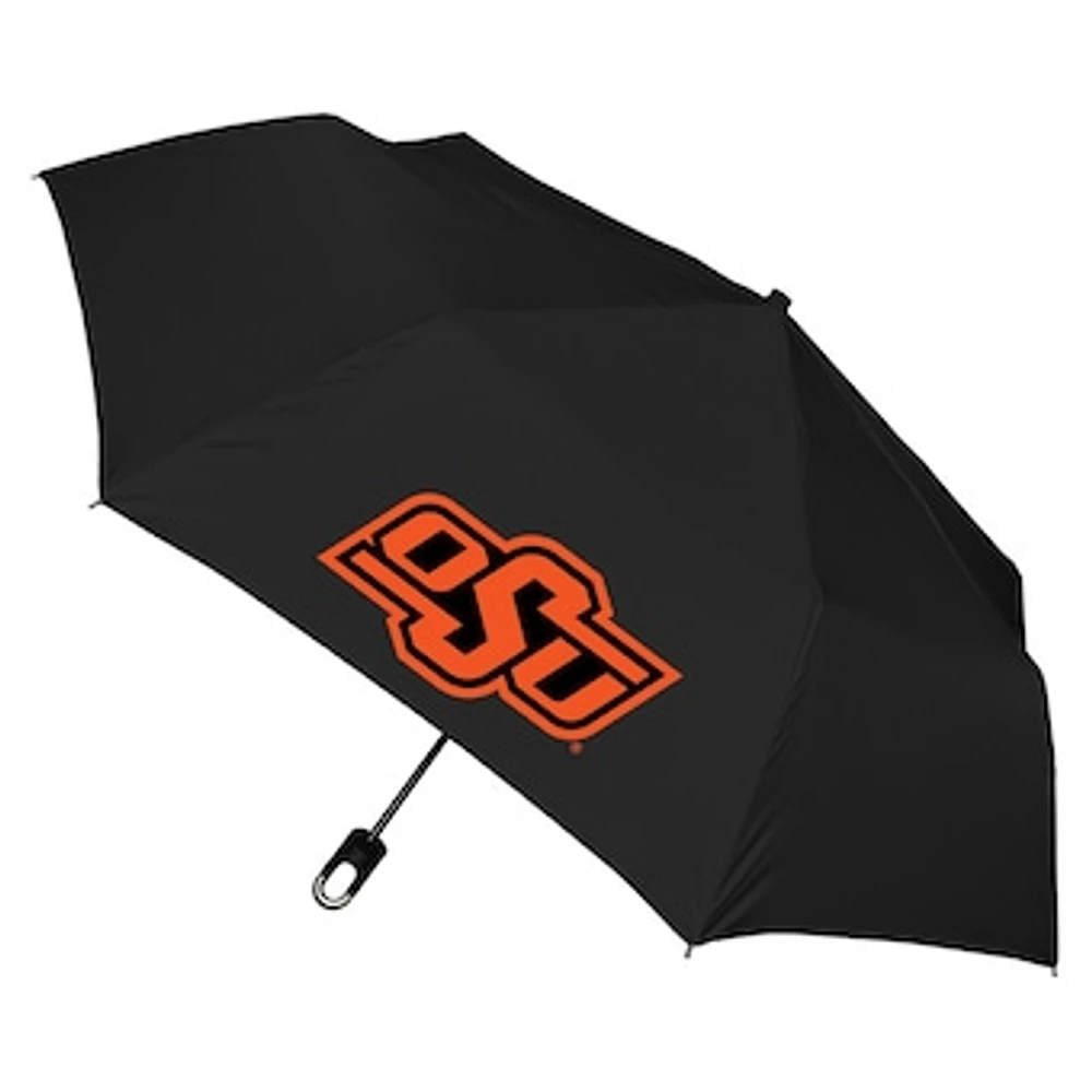 Black Oklahoma State Cowboys Storm Clip Mini 42" Compact Folding Umbrella