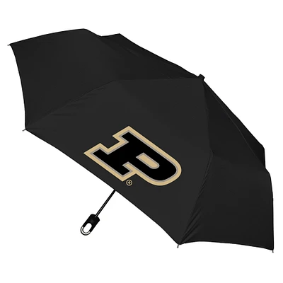 Black Purdue Boilermakers Storm Clip Mini 42" Compact Folding Umbrella