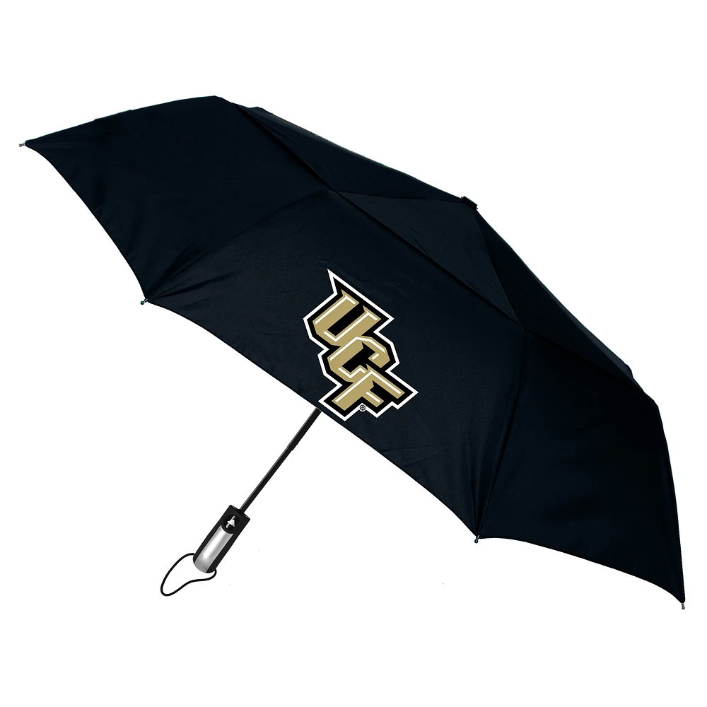 Black UCF Knights Windflow Dynamo Deluxe 48" Vented Folding Umbrella