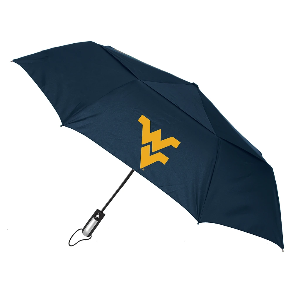 Navy West Virginia Mountaineers Windflow Dynamo Deluxe 48" Vented Folding Umbrella
