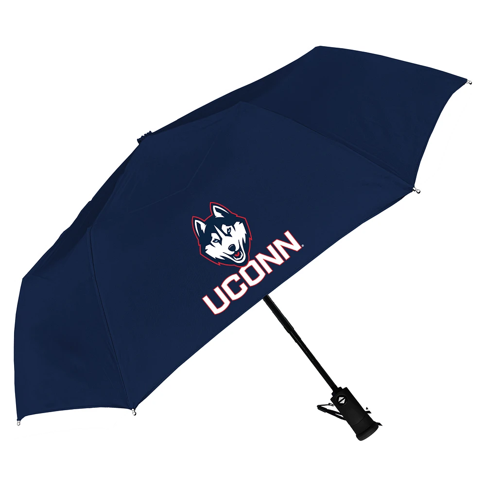 Navy UConn Huskies The Storm Flashlight 42" Auto Open Umbrella