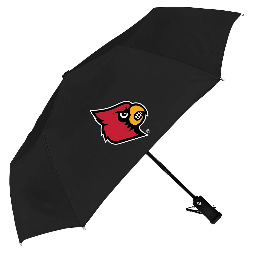 Black Louisville Cardinals The Storm Flashlight 42" Auto Open Umbrella