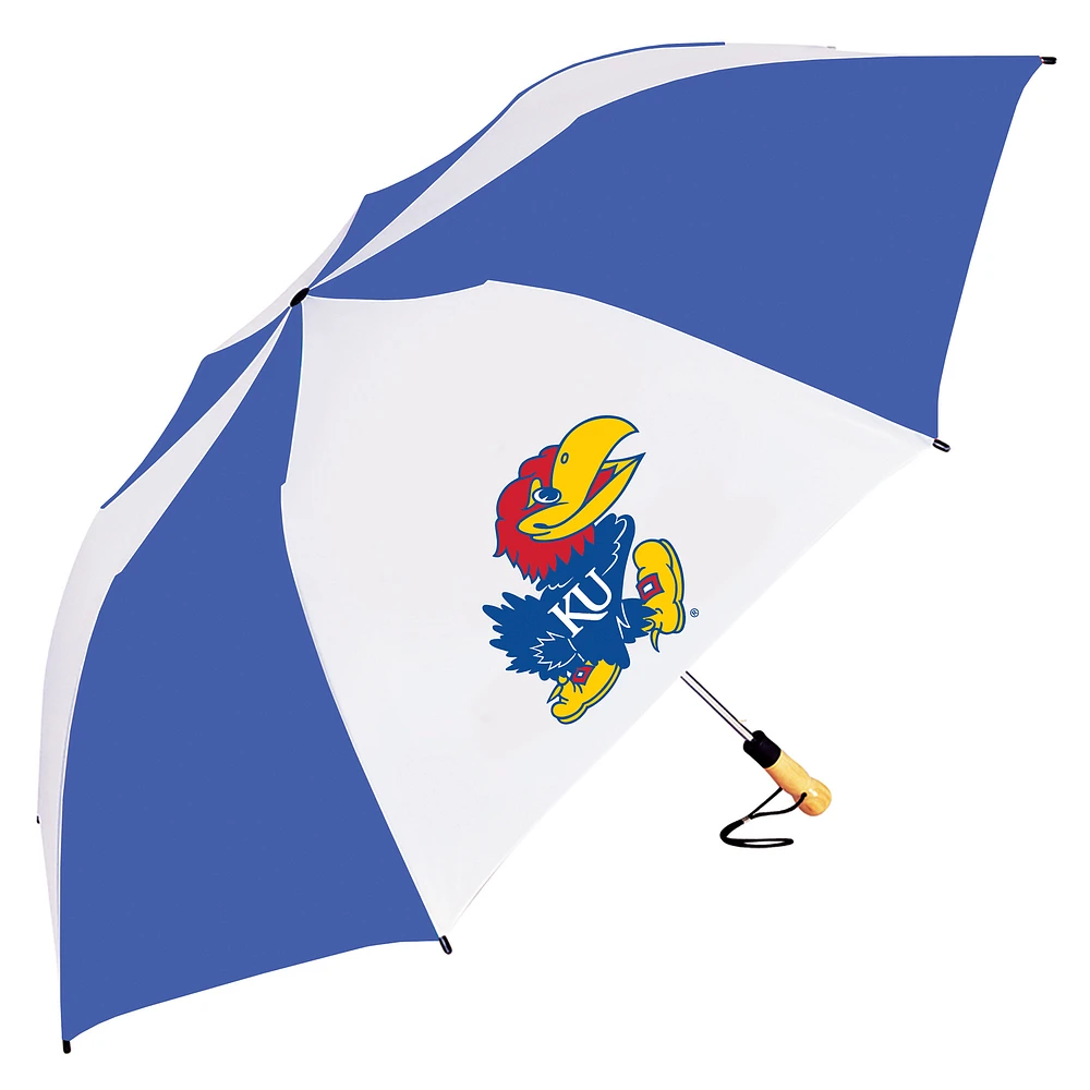 Royal/White Kansas Jayhawks The Big Storm 58" Oversized Auto Open Folding Umbrella