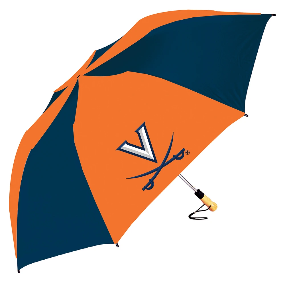 Navy/Orange Virginia Cavaliers The Big Storm 58" Oversized Auto Open Folding Umbrella
