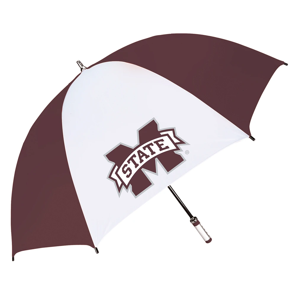 Maroon/White Mississippi State Bulldogs The Birdie 62" Sporty Golf Umbrella