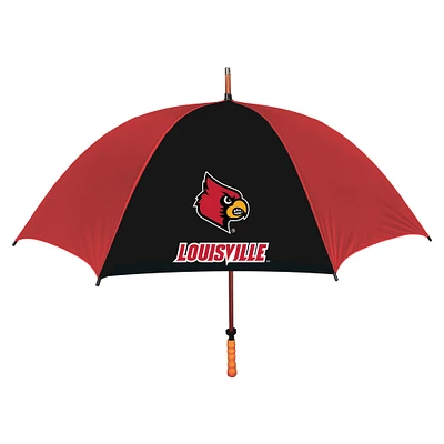 Red/Black Louisville Cardinals The Eagle 62" Sporty Golf Umbrella
