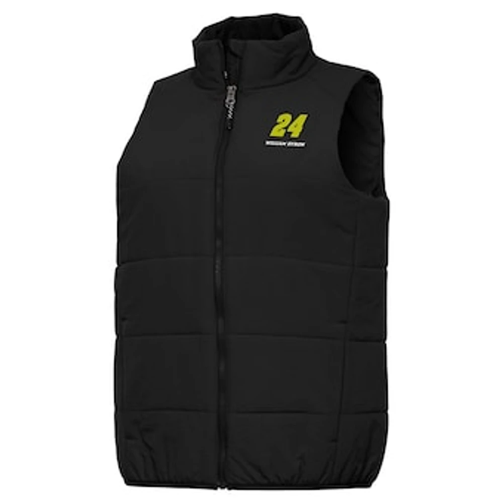 Women's Antigua Black William Byron Experience Full-Zip Vest