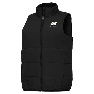 Women's Antigua Black Ty Gibbs Experience Full-Zip Vest