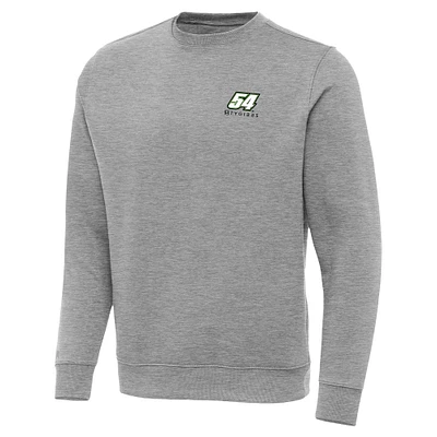 Men's Antigua Heather Gray Ty Gibbs Victory Pullover Sweatshirt