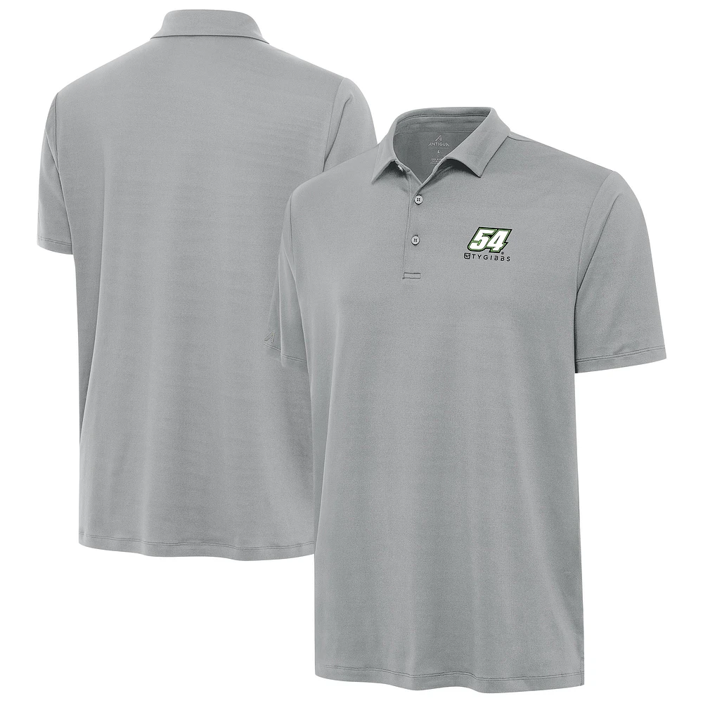 Men's Antigua Gray Ty Gibbs Reprocess Polo