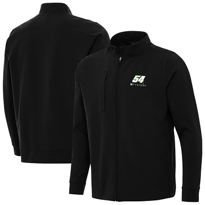 Men's Antigua Black Ty Gibbs Regard Full-Zip Jacket
